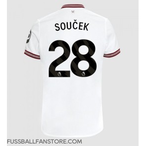 West Ham United Tomas Soucek #28 Replik Auswärtstrikot 2023-24 Kurzarm